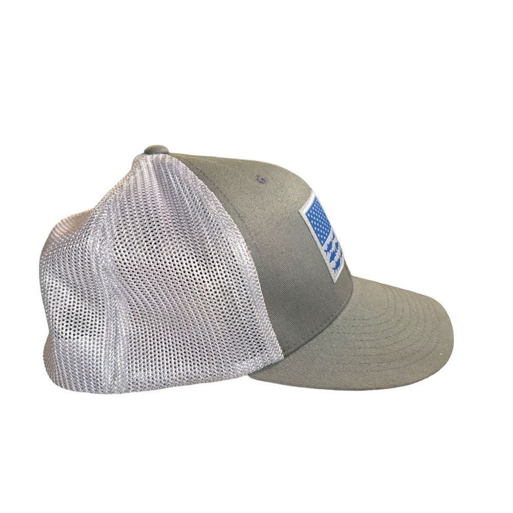 Columbia PFG high crown original flexfit S/M flat brim Hat Cap - Picture 3 of 8